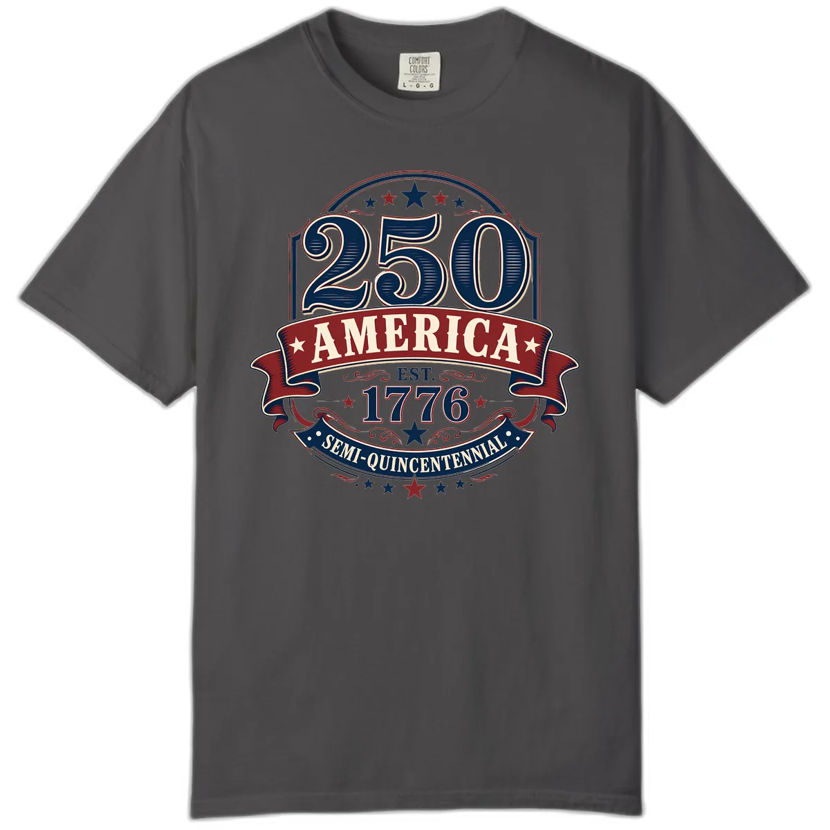 America 250th Semi-Quincentennial Celebration Comfort Color in Graphite