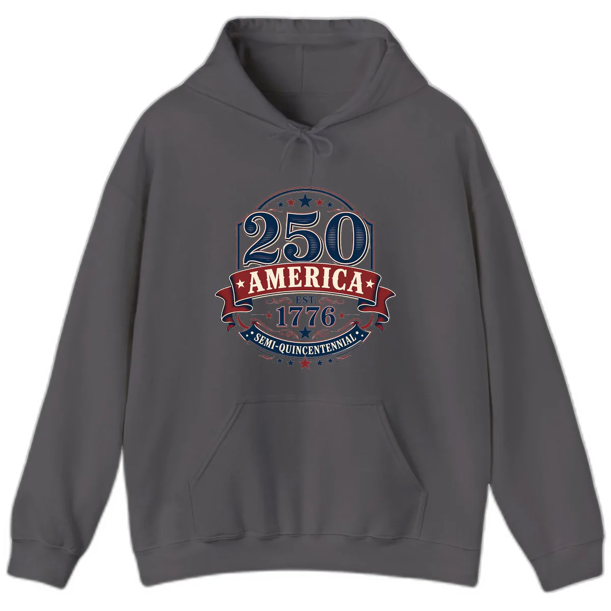 America 250th Semi-Quincentennial Celebration Hoodie in Charcoal