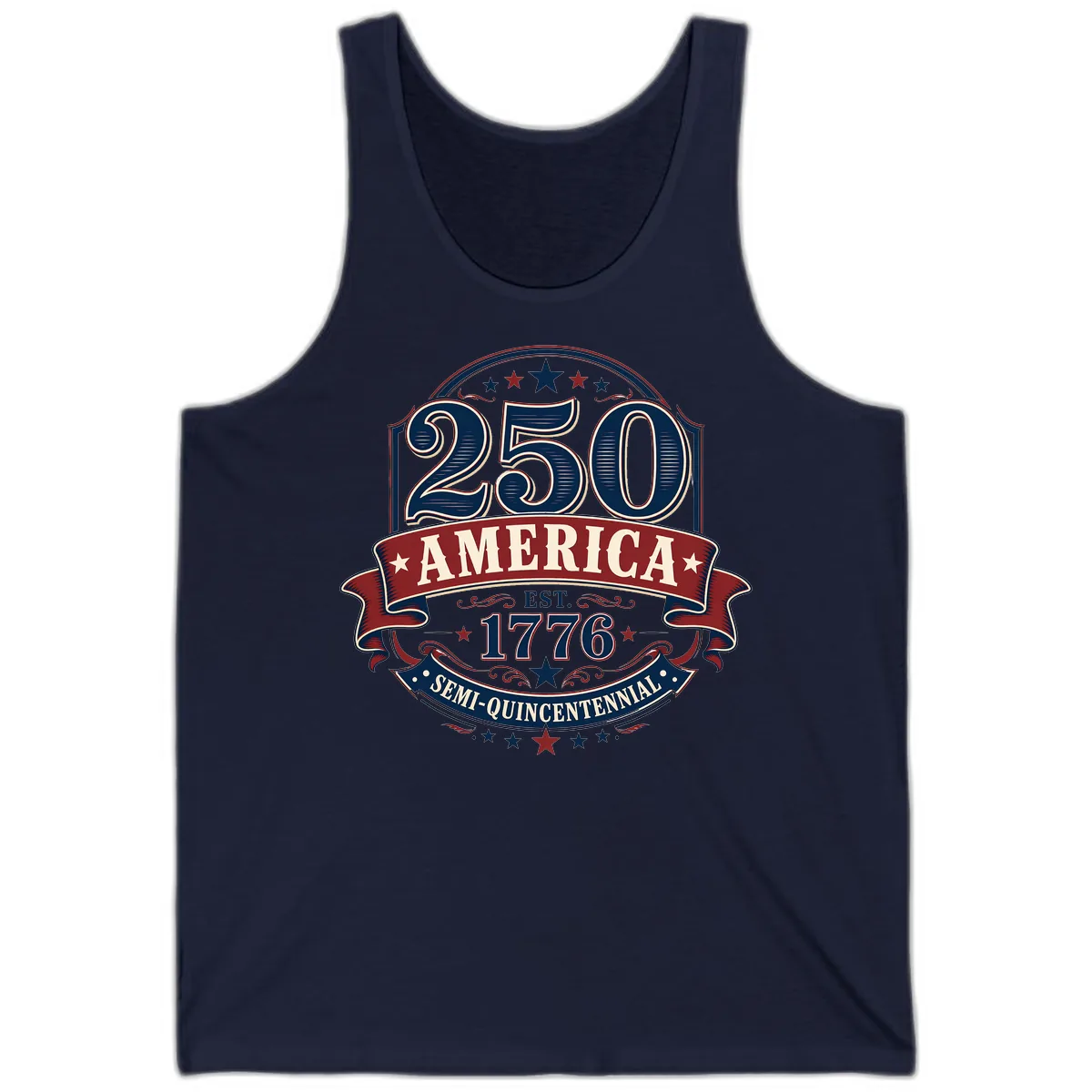 America 250th Semi-Quincentennial Celebration Tank in Navy