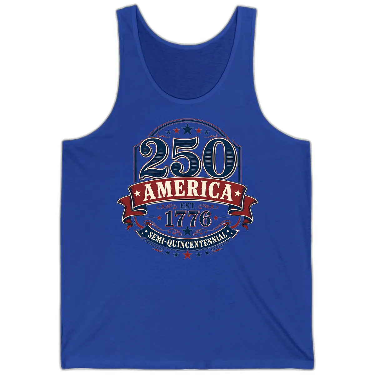 America 250th Semi-Quincentennial Celebration Tank in True Royal