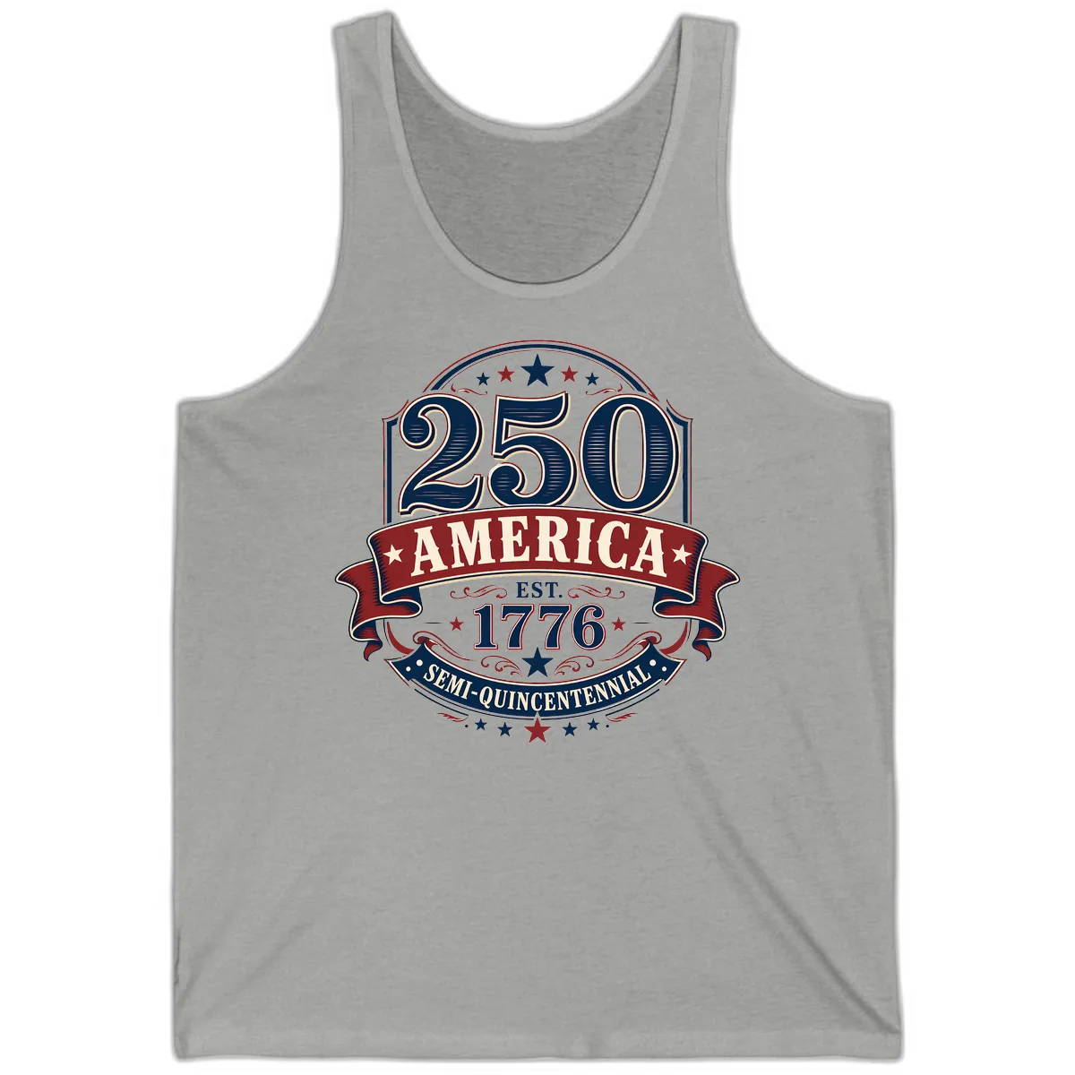 America 250th Semi-Quincentennial Celebration Tank in Athletic Heather