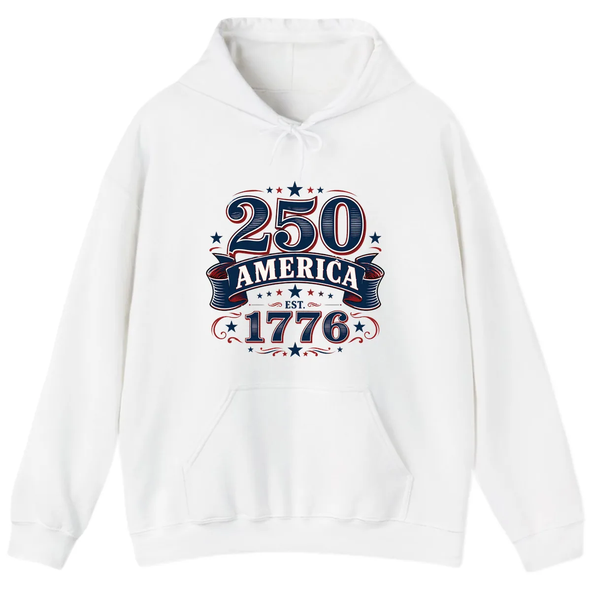 America 250th Anniversary Celebration Hoodie in White