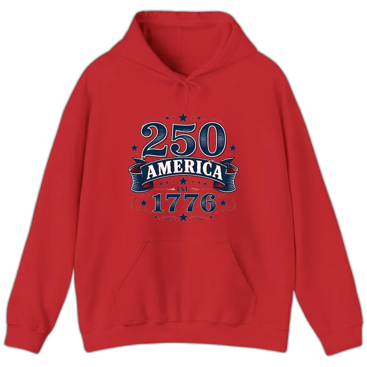 America 250th Anniversary Celebration Hoodie in Red