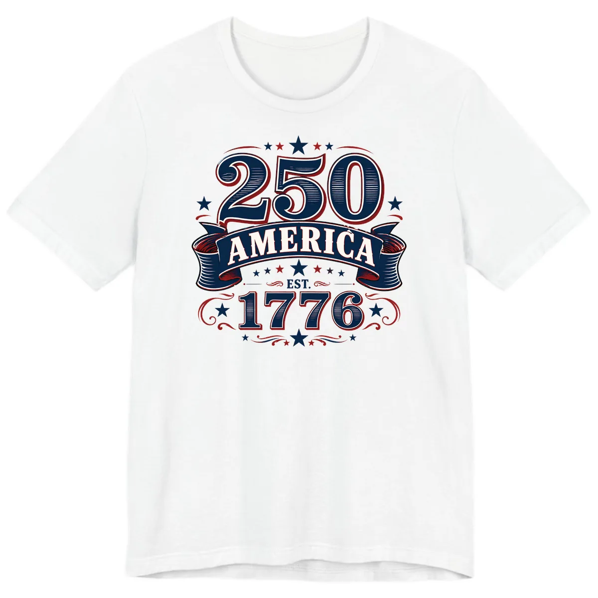 America 250th Anniversary Celebration Premium T-Shirt in White