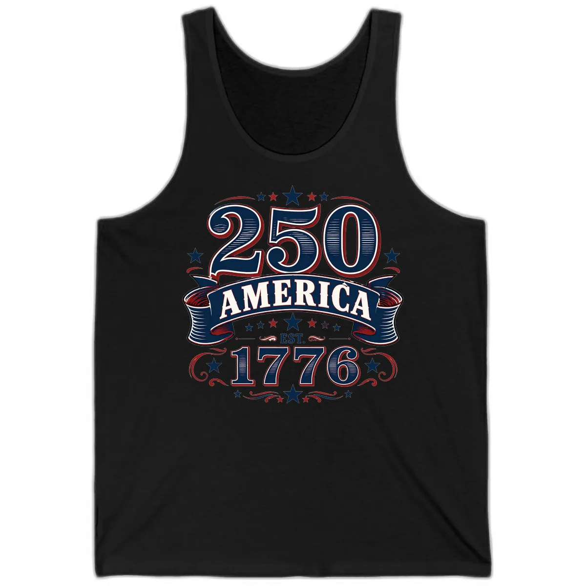 America 250th Anniversary Celebration Tank in Black