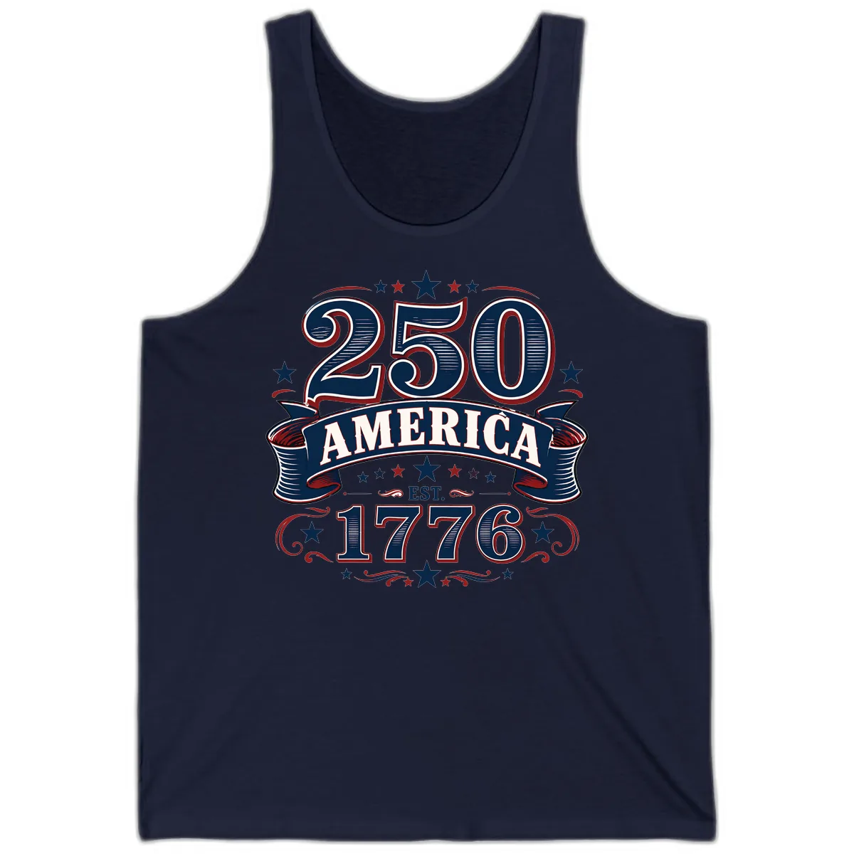 America 250th Anniversary Celebration Tank in Navy