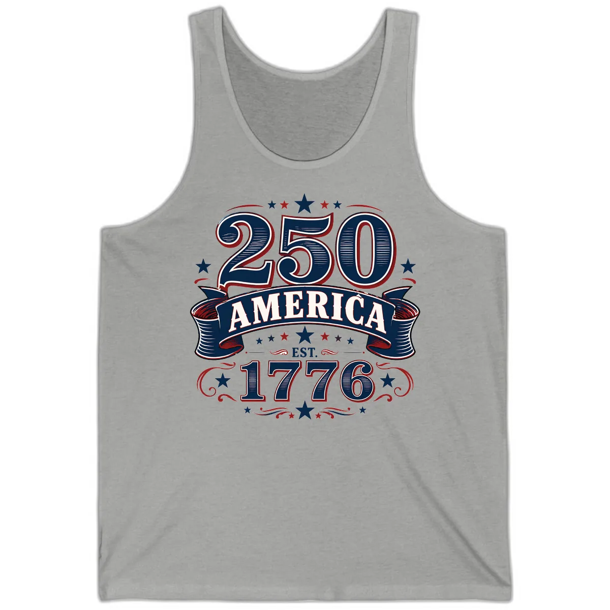 America 250th Anniversary Celebration Tank in Athletic Heather