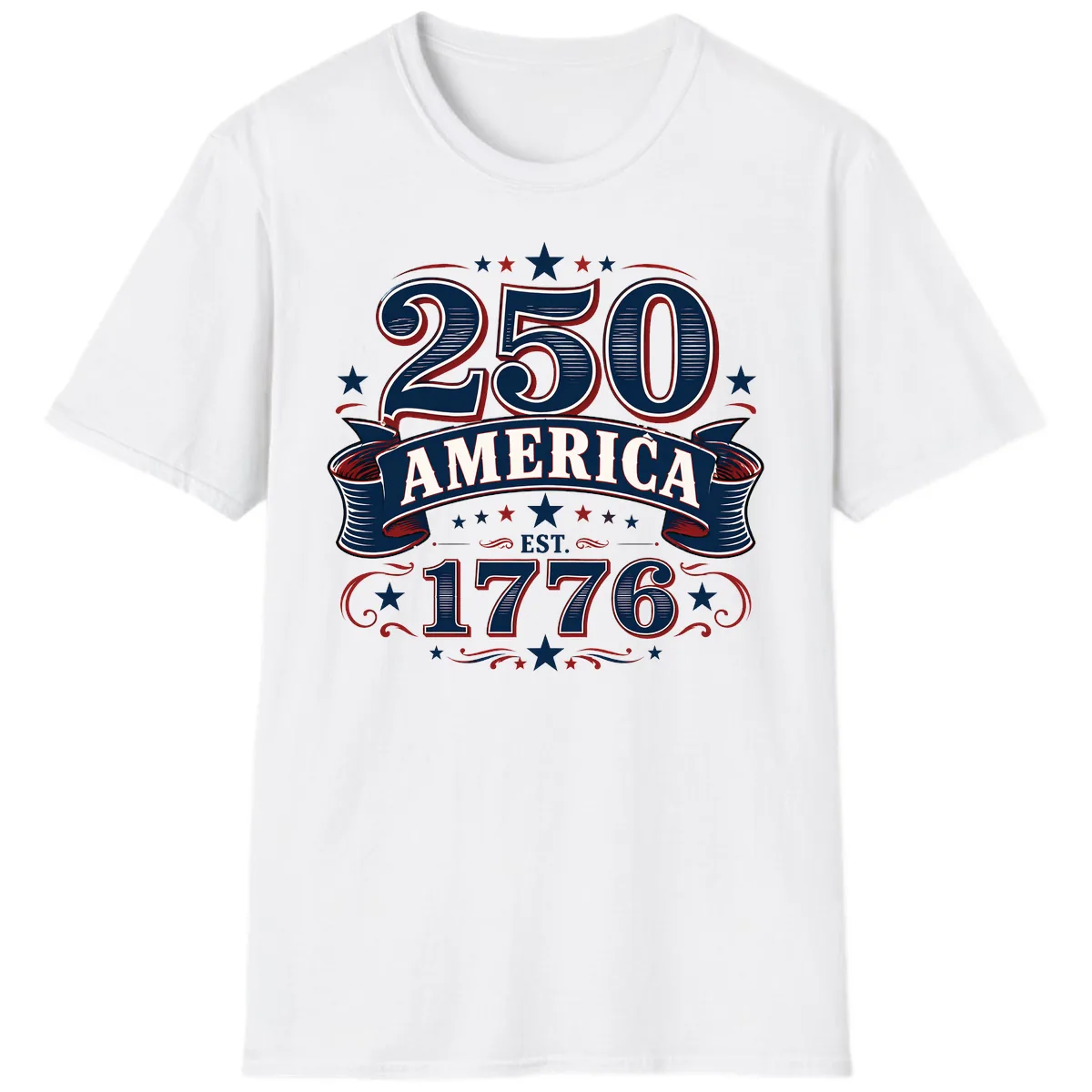 America 250th Anniversary Celebration T-Shirt in White