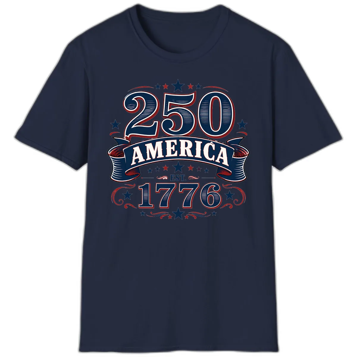America 250th Anniversary Celebration T-Shirt in Navy