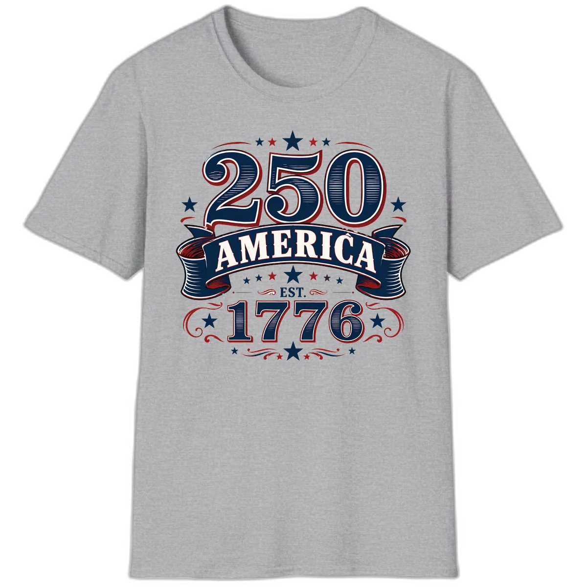 America 250th Anniversary Celebration T-Shirt in Sport Grey