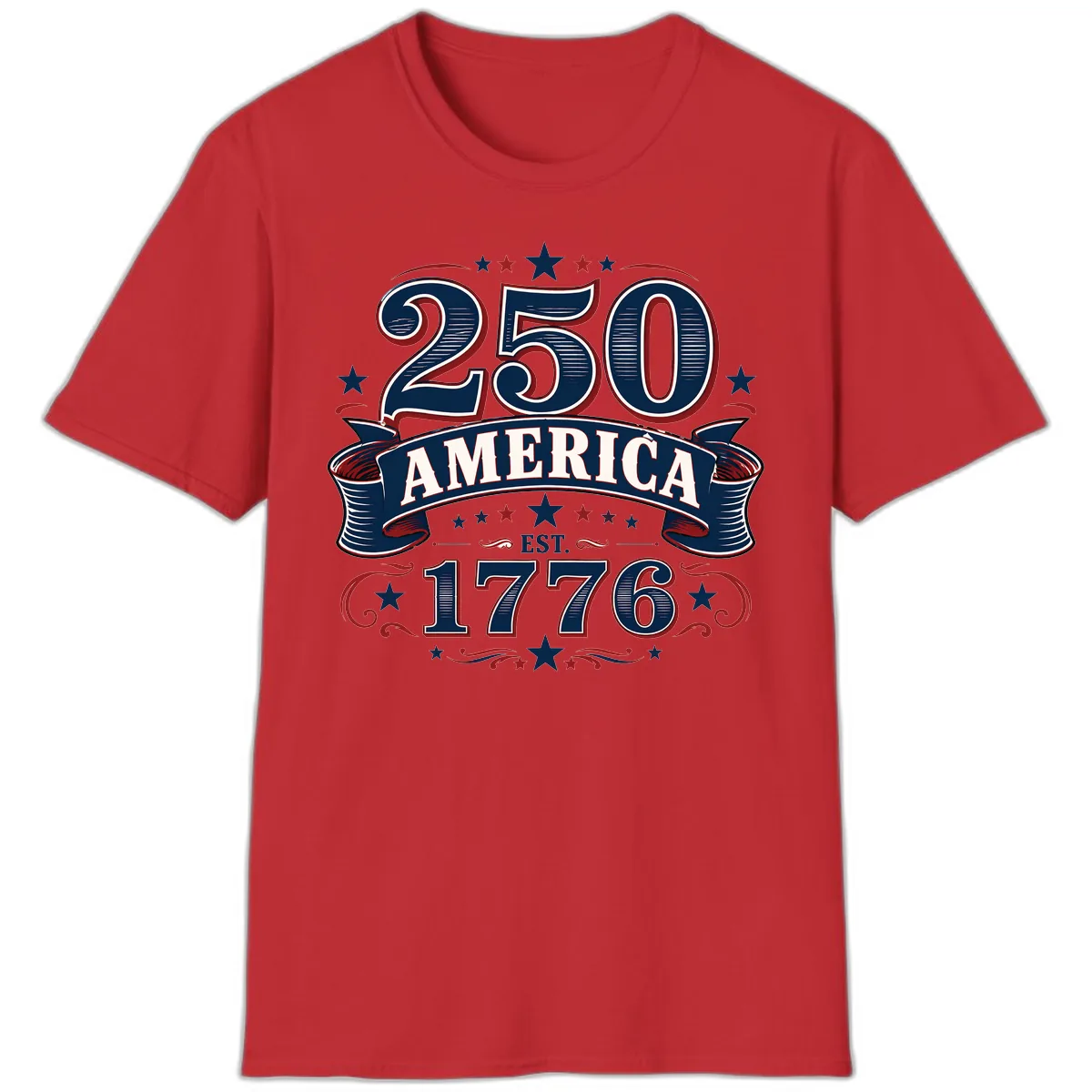 America 250th Anniversary Celebration T-Shirt in Red