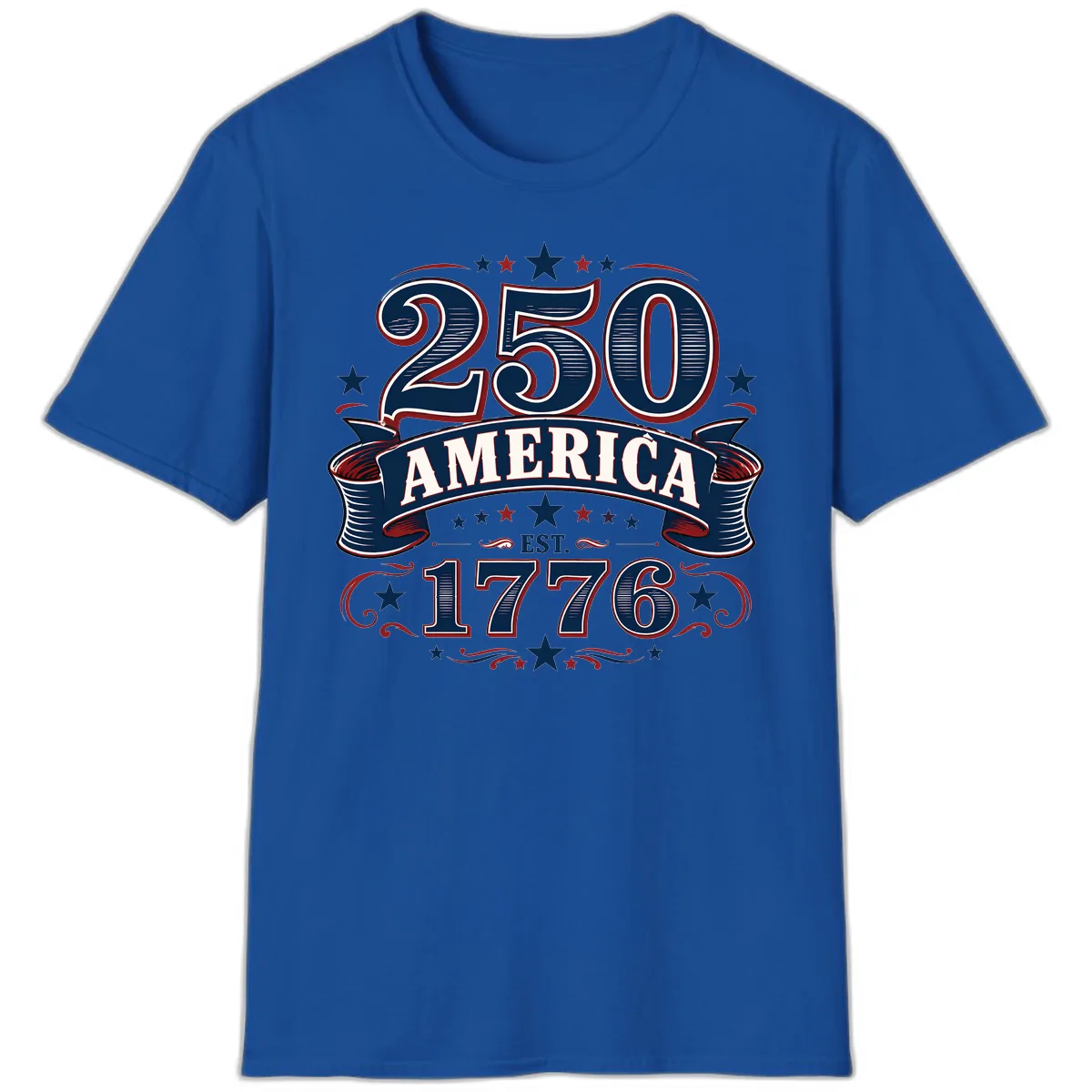 America 250th Anniversary Celebration T-Shirt in Royal