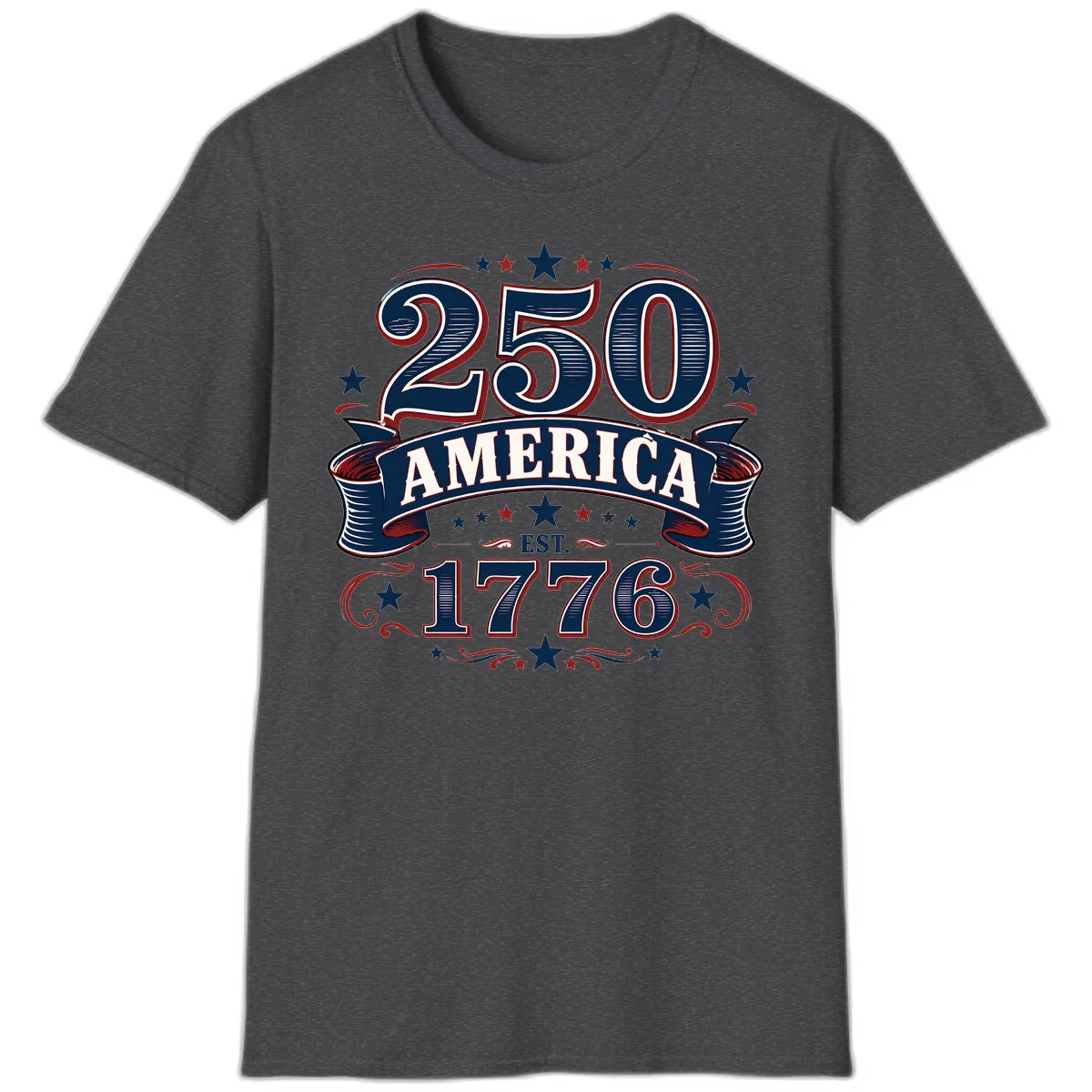 America 250th Anniversary Celebration T-Shirt in Dark Heather