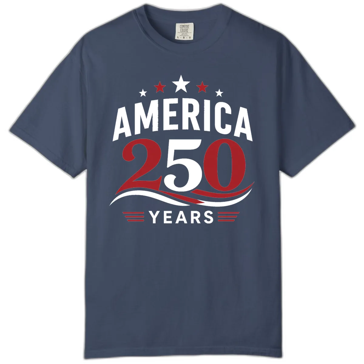America 250th Anniversary Celebration Comfort Color in Midnight