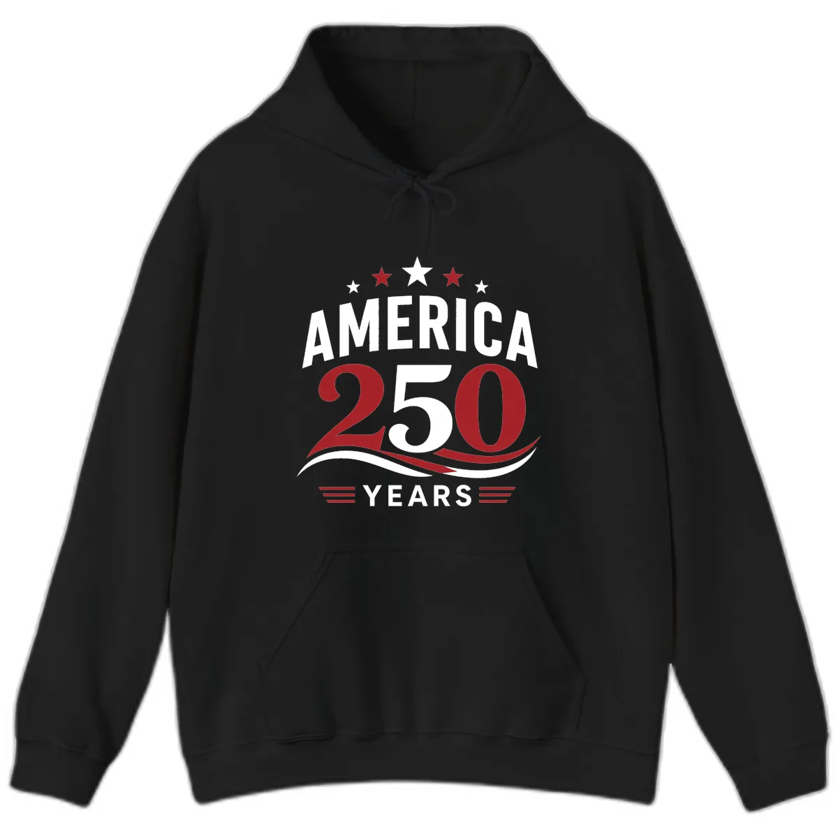America 250th Anniversary Celebration Hoodie in Black