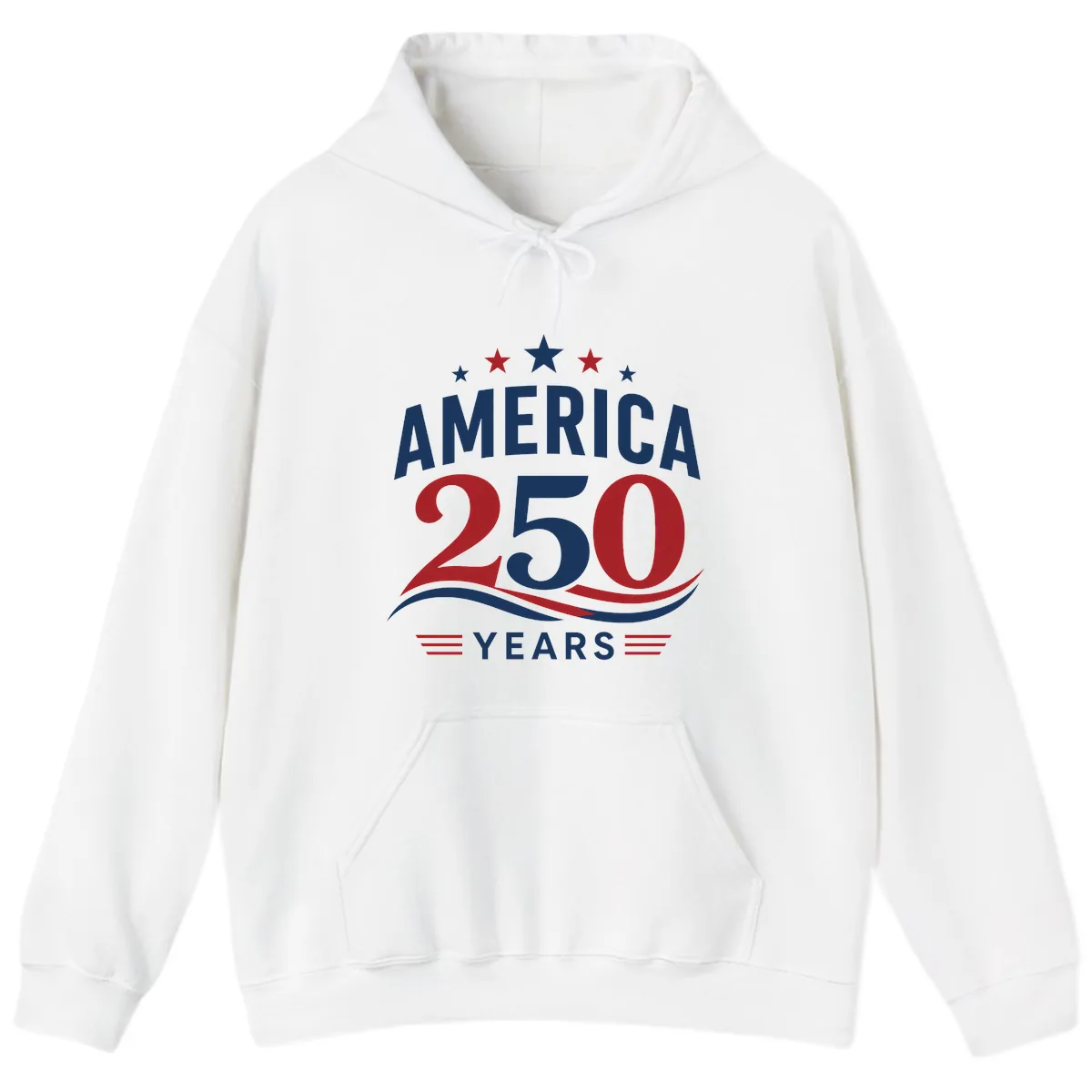 America 250th Anniversary Celebration Hoodie in White