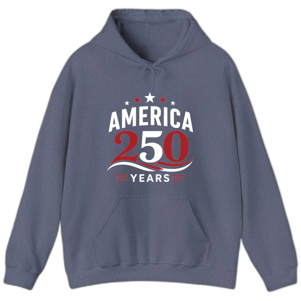 America 250th Anniversary Celebration Hoodie in Heather Navy