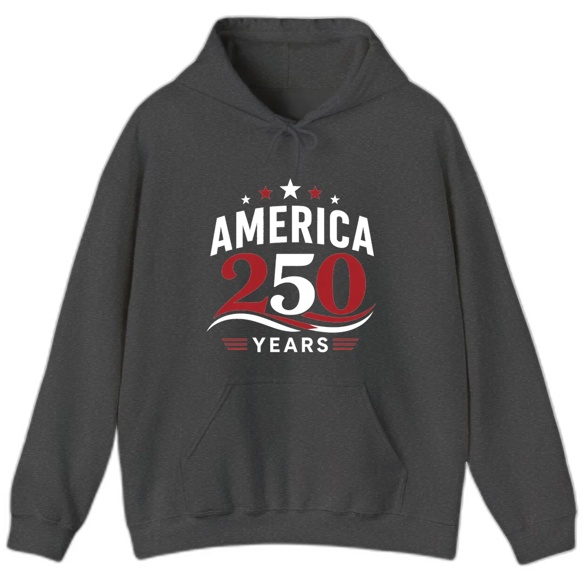 America 250th Anniversary Celebration Hoodie in Dark Heather