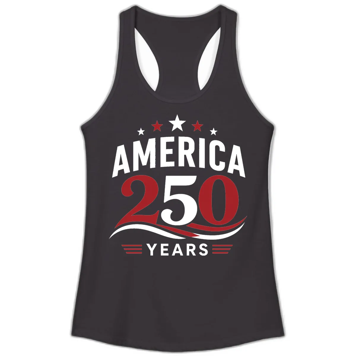 America 250th Anniversary Celebration Ladies Tank in Black