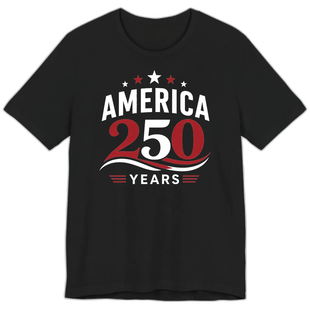 America 250th Anniversary Celebration Premium T-Shirt in Black