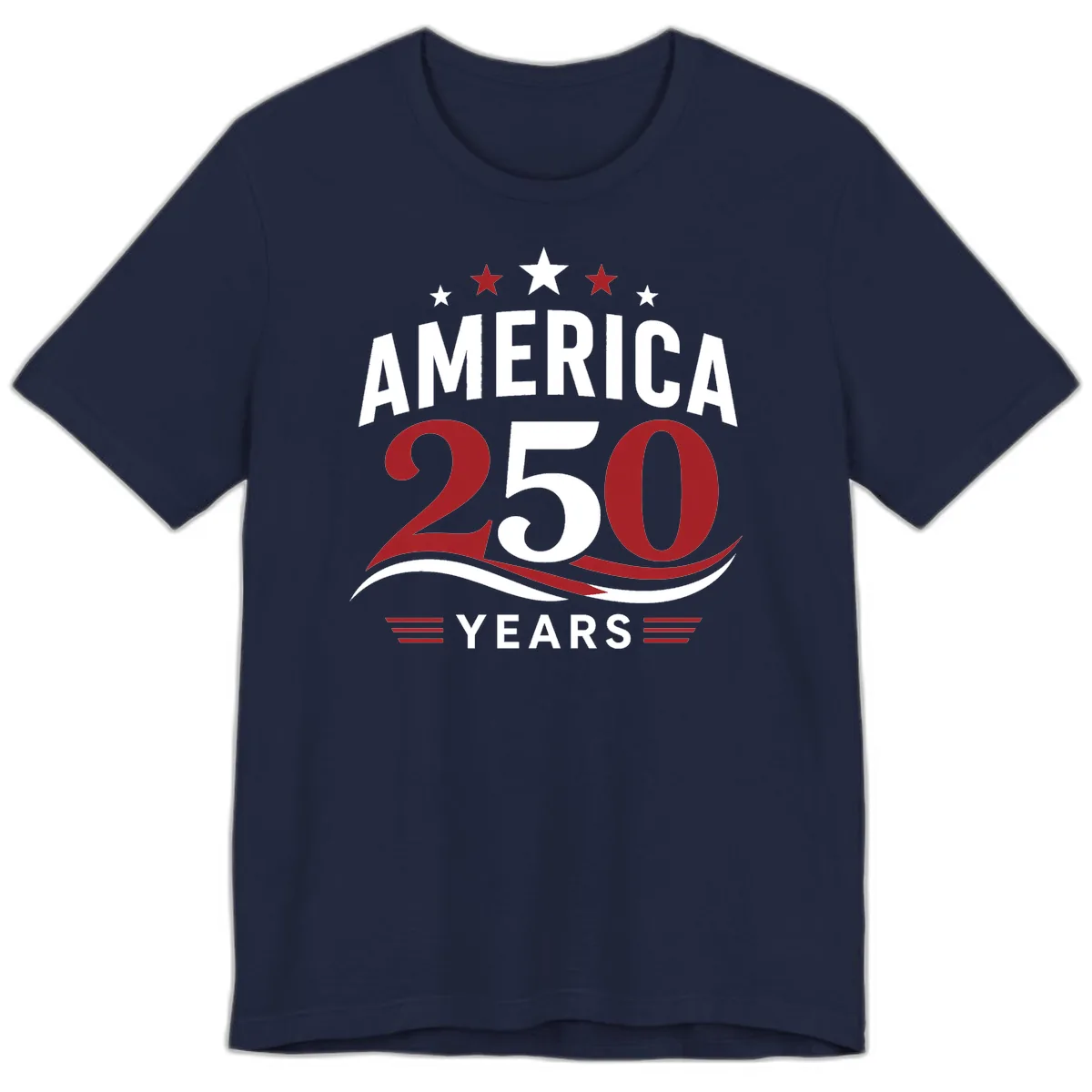 America 250th Anniversary Celebration Premium T-Shirt in Navy