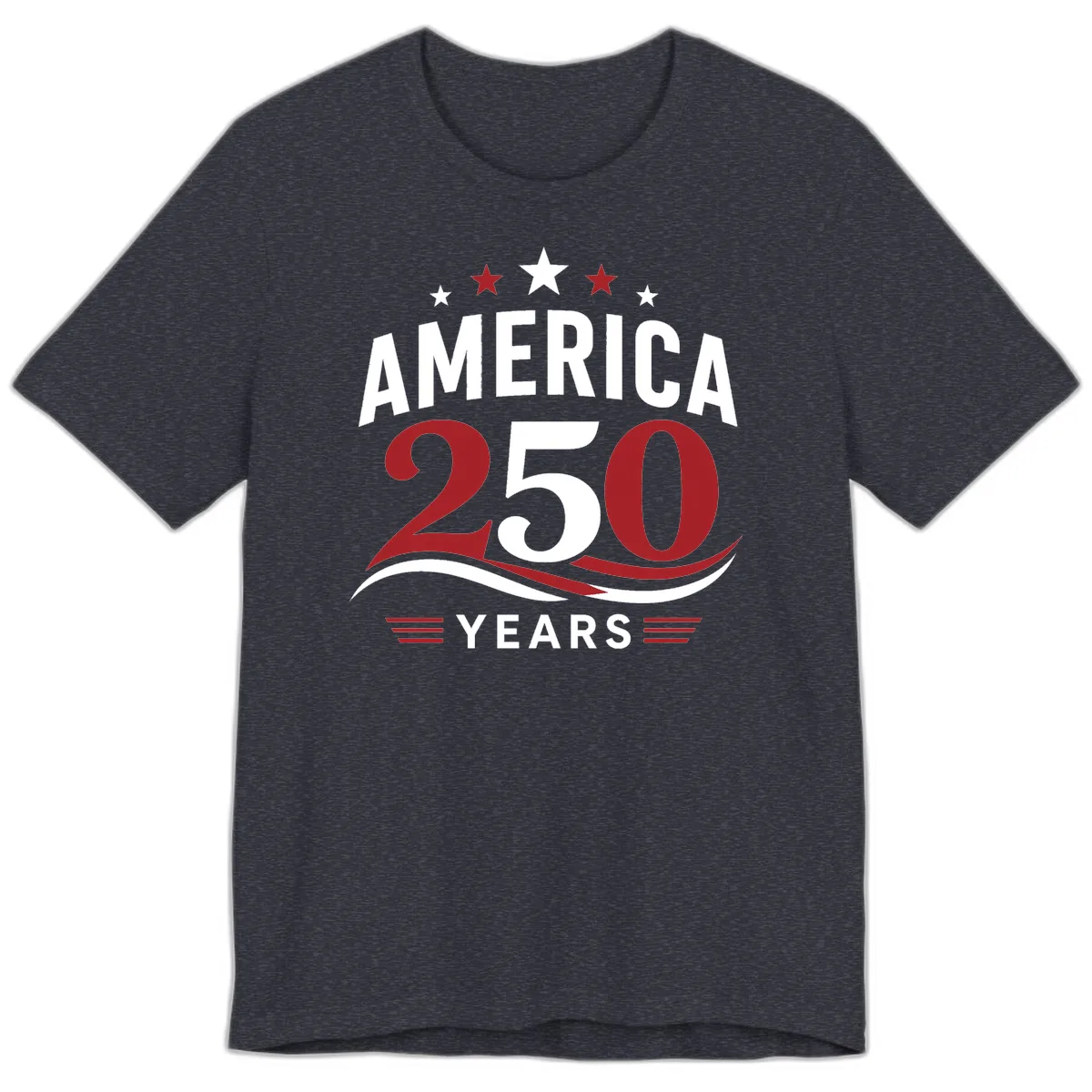 America 250th Anniversary Celebration Premium T-Shirt in Heather Navy