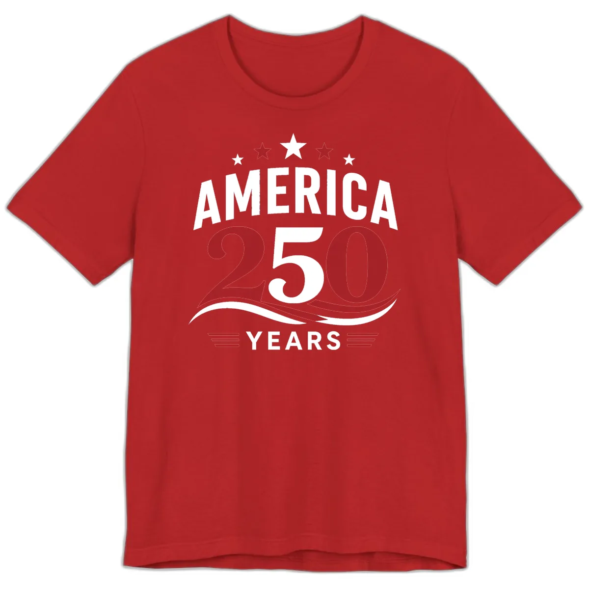 America 250th Anniversary Celebration Premium T-Shirt in Red