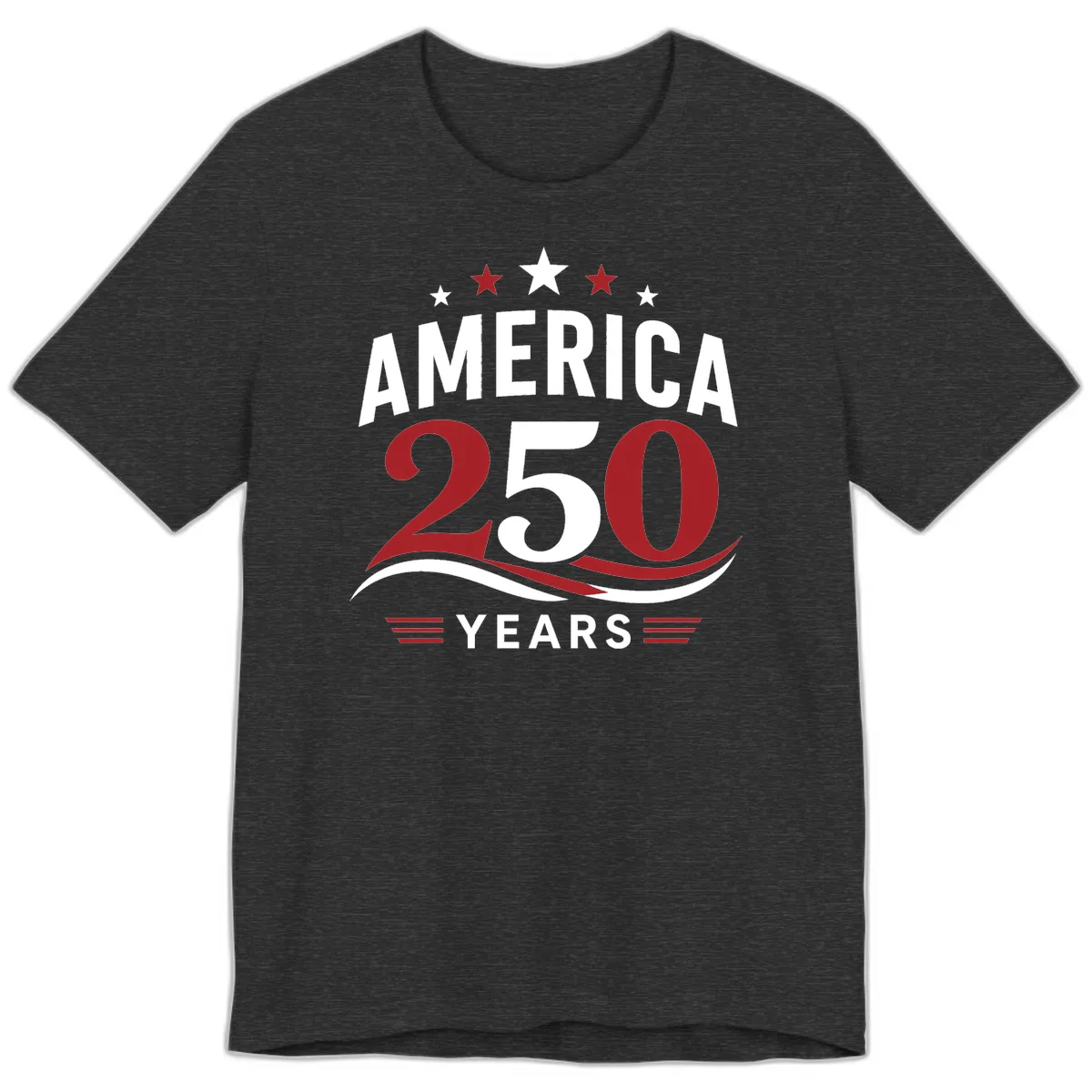 America 250th Anniversary Celebration Premium T-Shirt in Dark Grey Heather