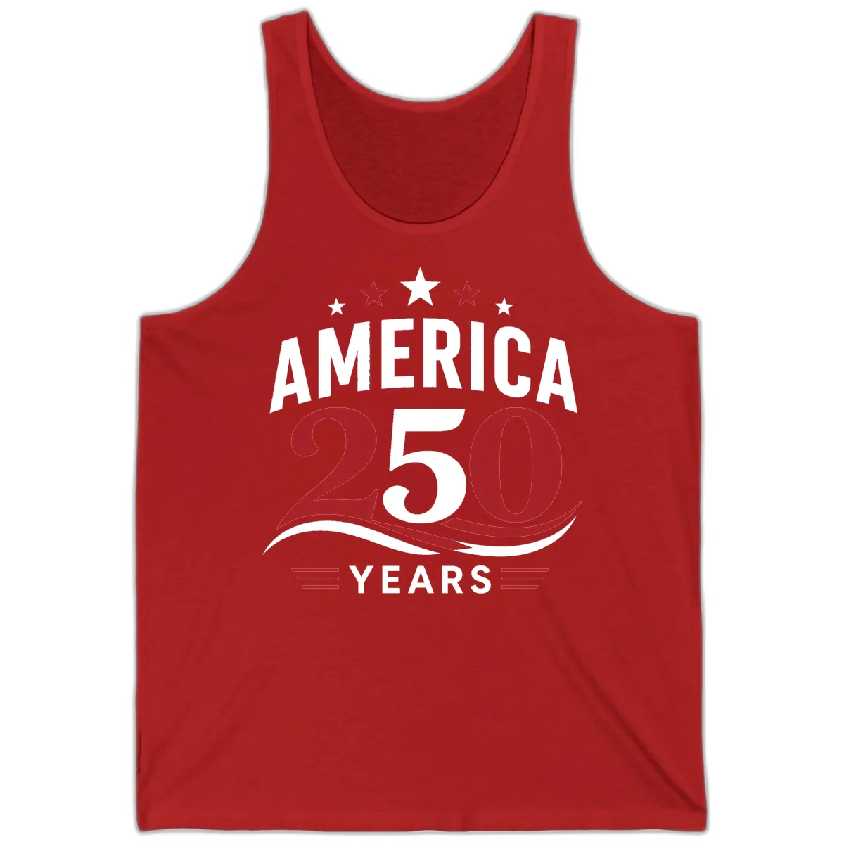 America 250th Anniversary Celebration Tank in Red