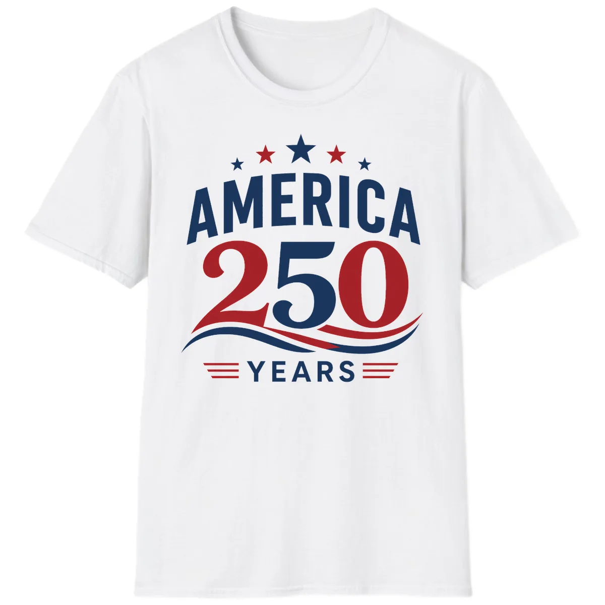 America 250th Anniversary Celebration T-Shirt in White
