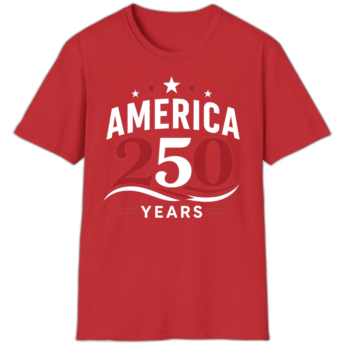 America 250th Anniversary Celebration T-Shirt in Red