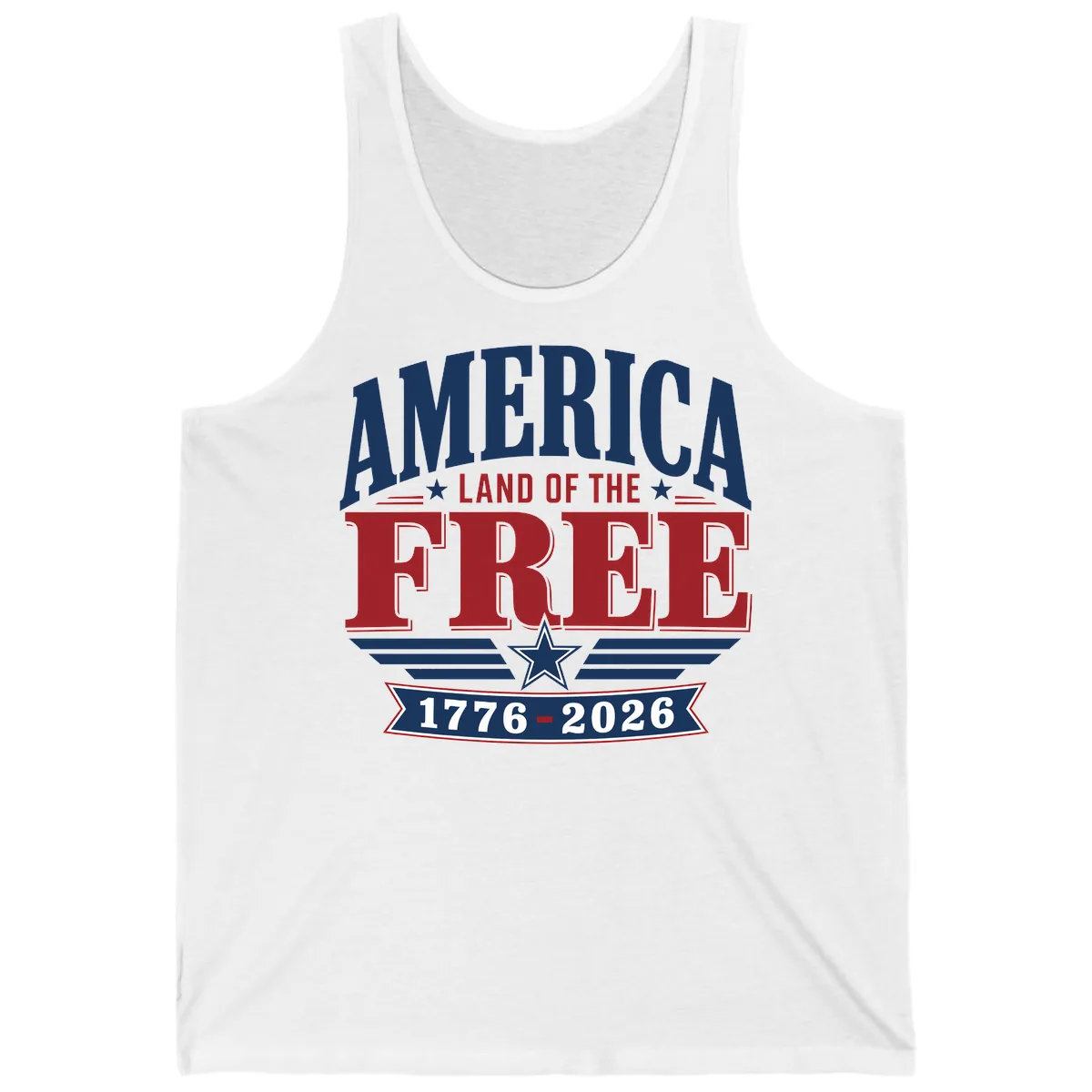America Land of the Free 250th Celebration Tank in White