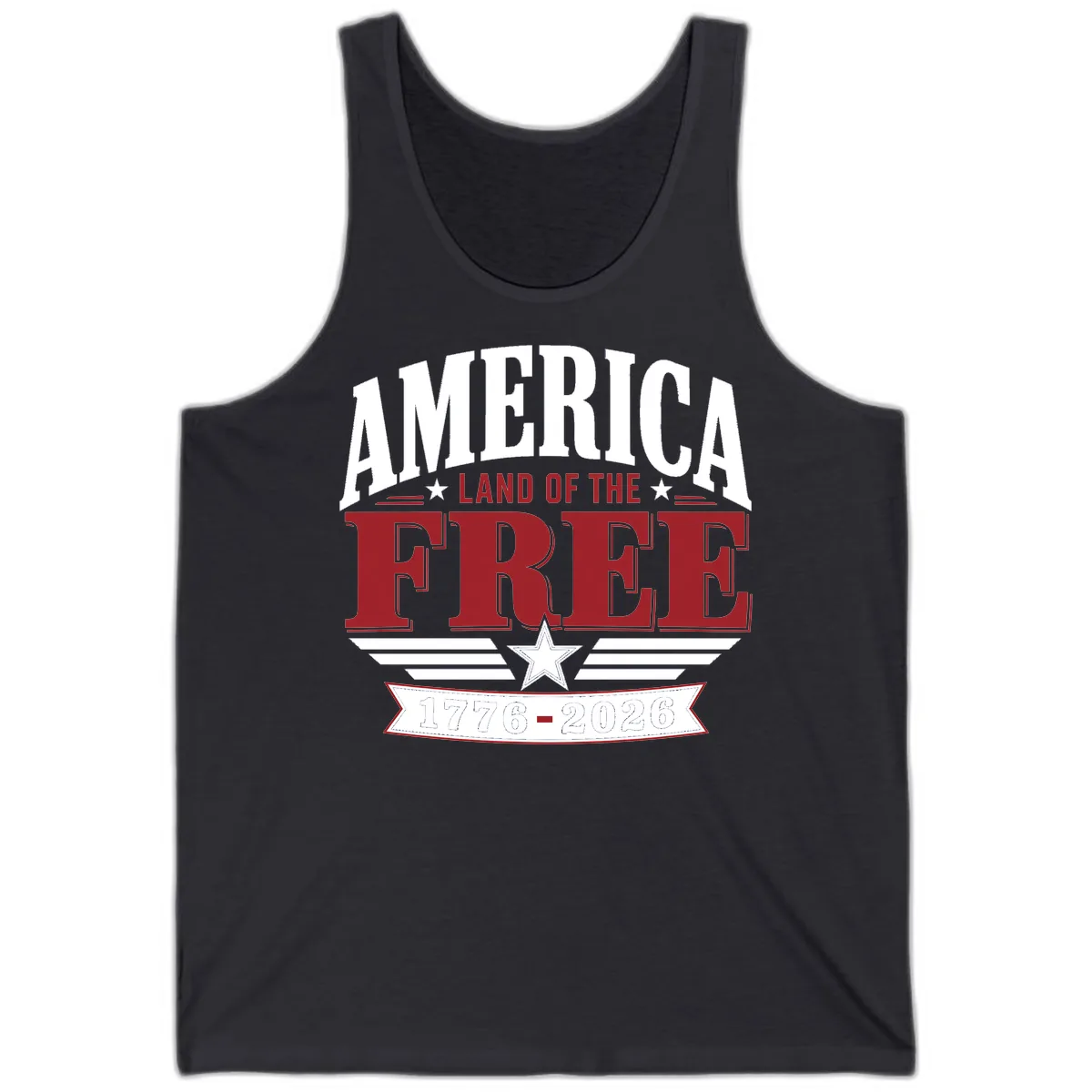 America Land of the Free 250th Celebration Tank in Dark Grey