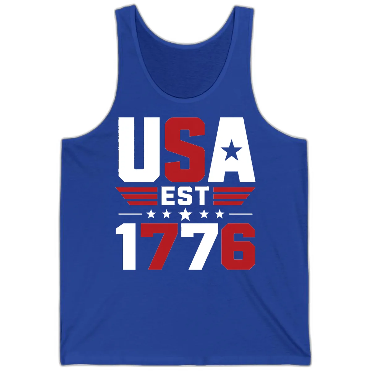 USA 1776 Stars and Stripes Tank in True Royal