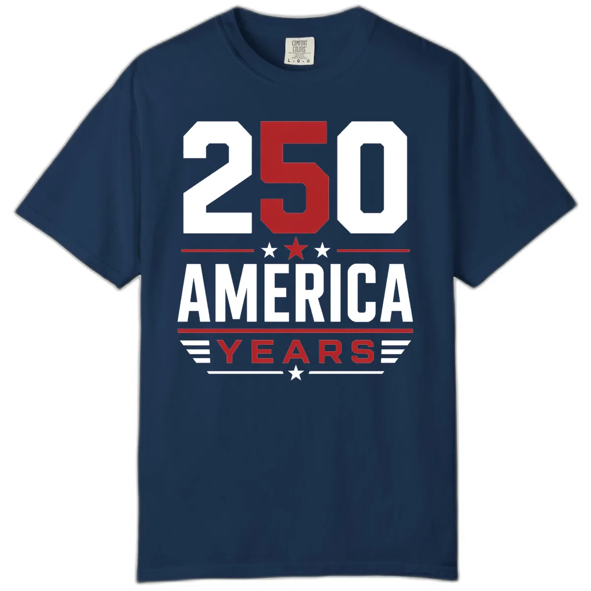 America 250th Anniversary Celebration Comfort Color in Navy