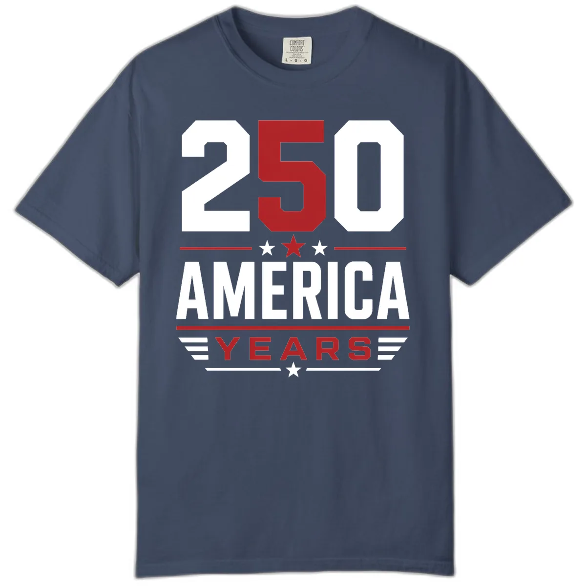 America 250th Anniversary Celebration Comfort Color in Midnight