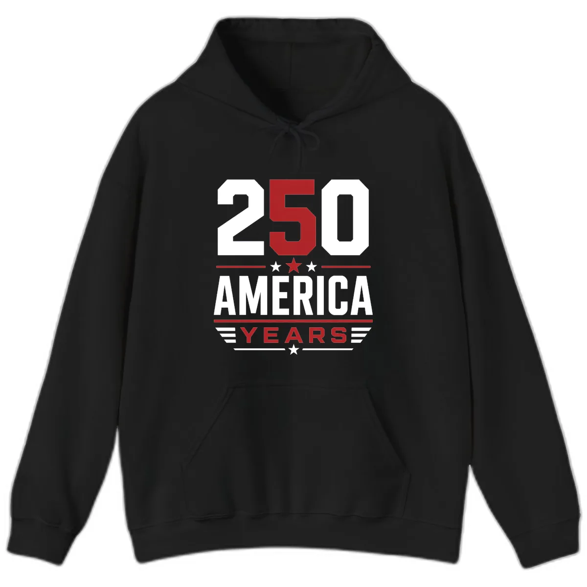 America 250th Anniversary Celebration Hoodie in Black
