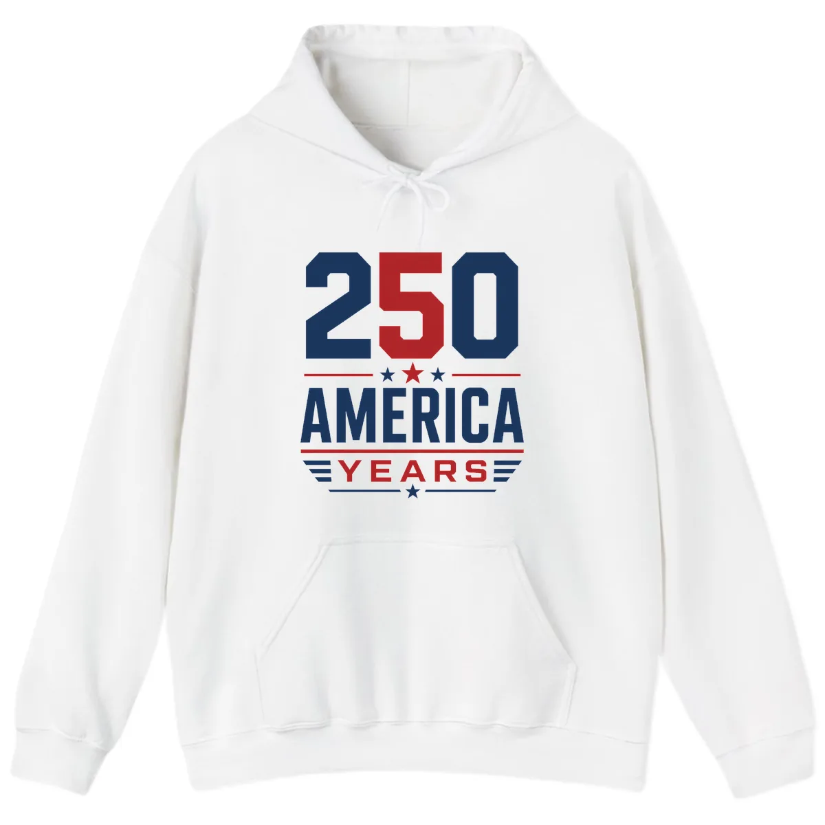 America 250th Anniversary Celebration Hoodie in White