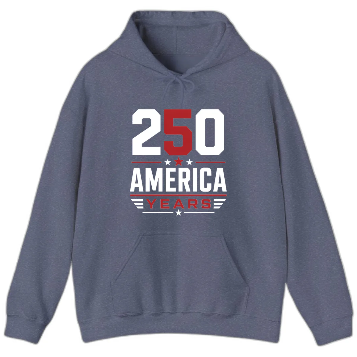 America 250th Anniversary Celebration Hoodie in Heather Navy
