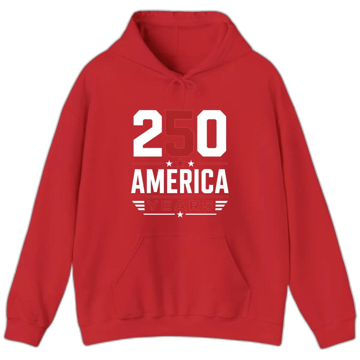 America 250th Anniversary Celebration Hoodie in Red