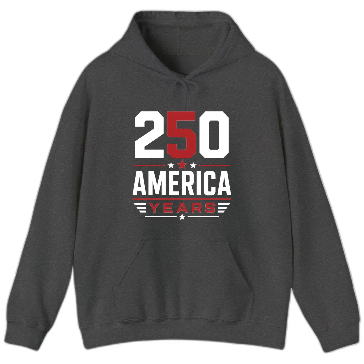America 250th Anniversary Celebration Hoodie in Dark Heather