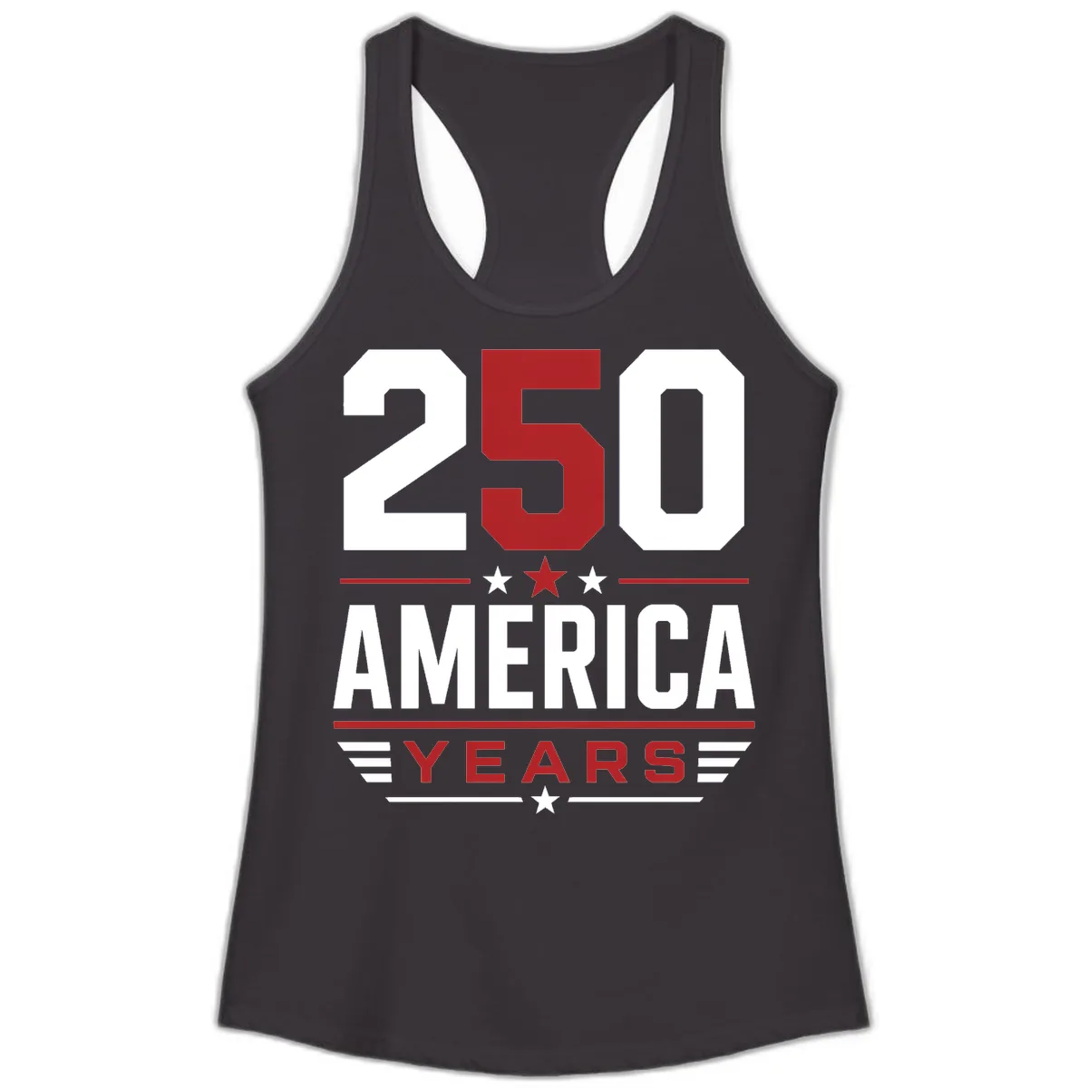 America 250th Anniversary Celebration Ladies Tank in Black