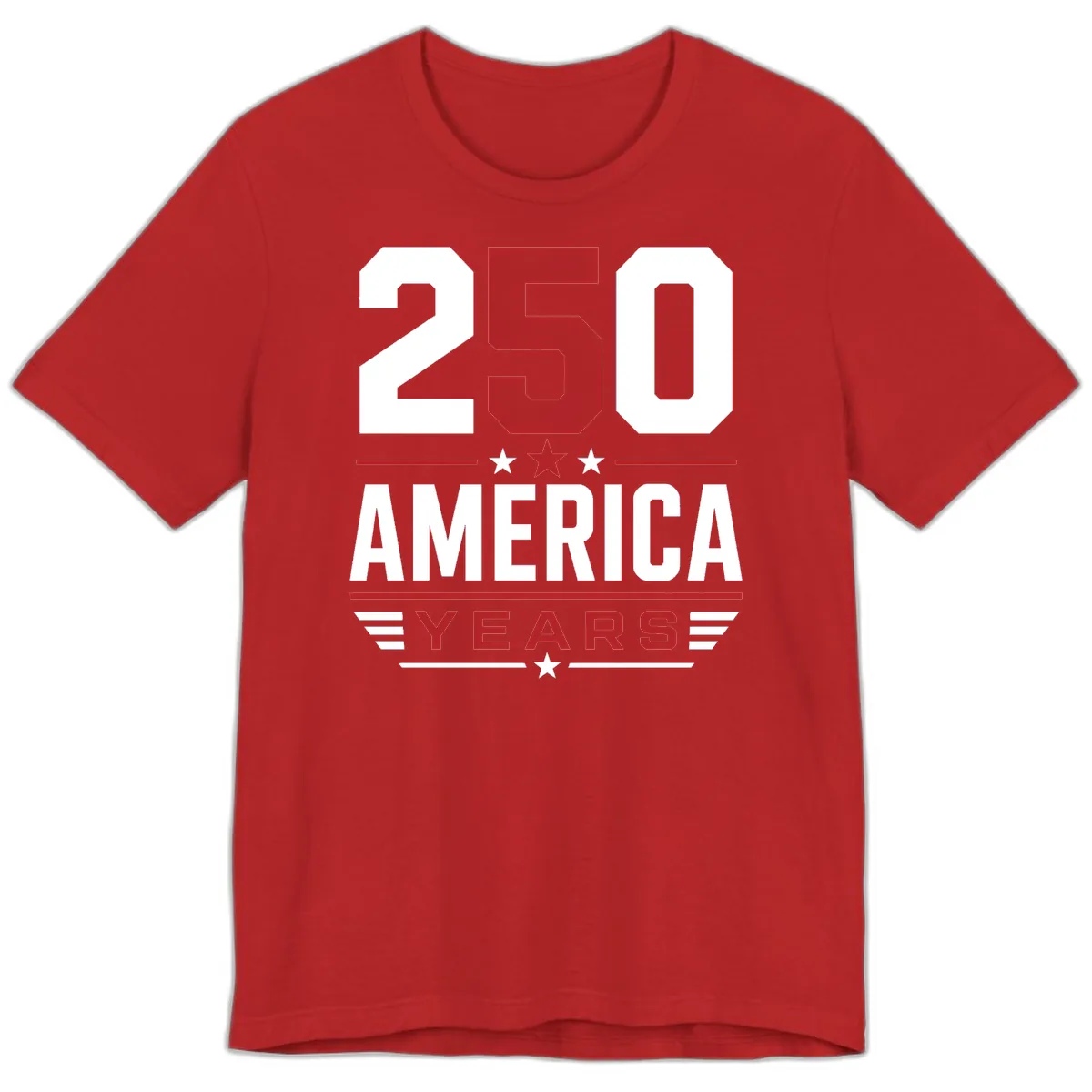 America 250th Anniversary Celebration Premium T-Shirt in Red