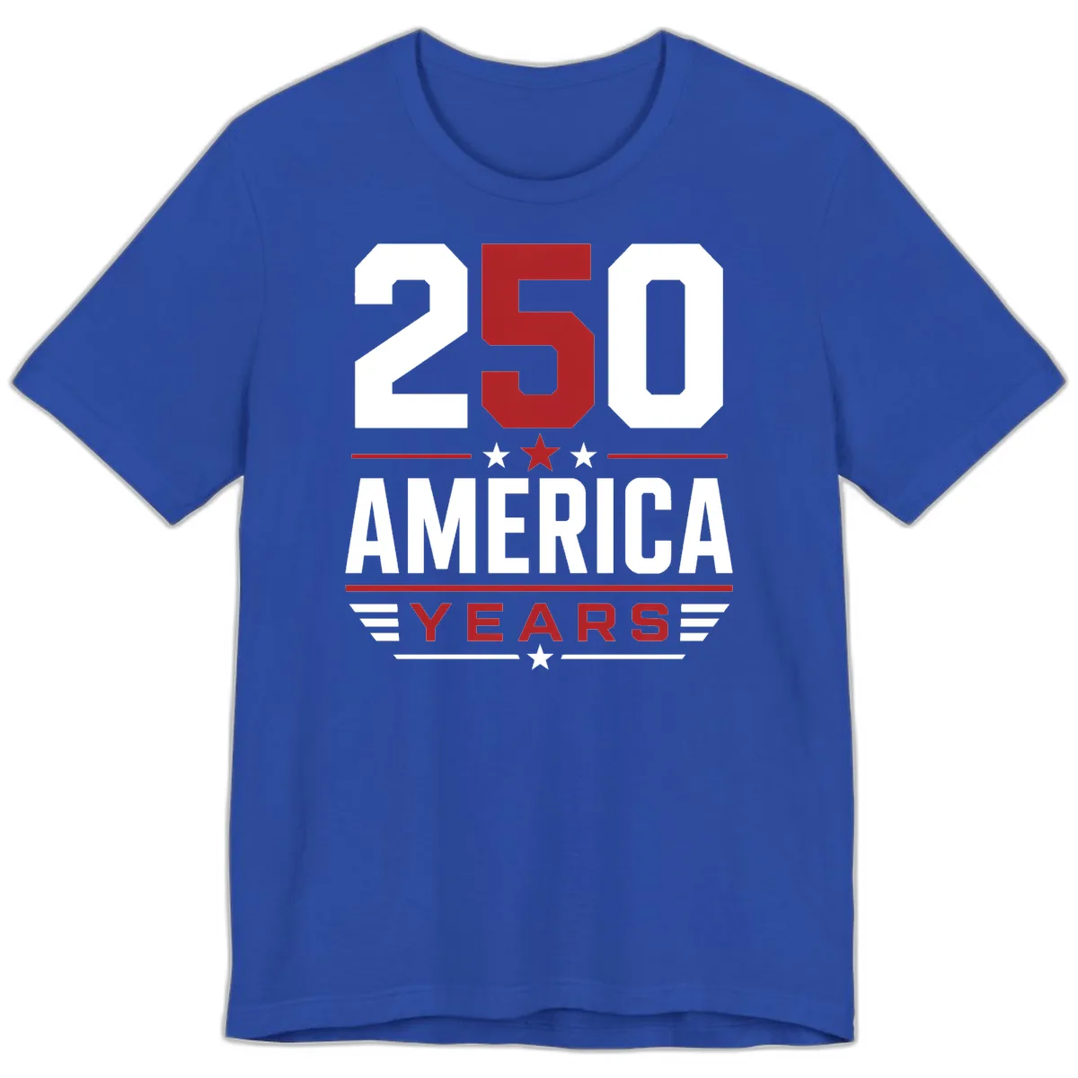 America 250th Anniversary Celebration Premium T-Shirt in True Royal