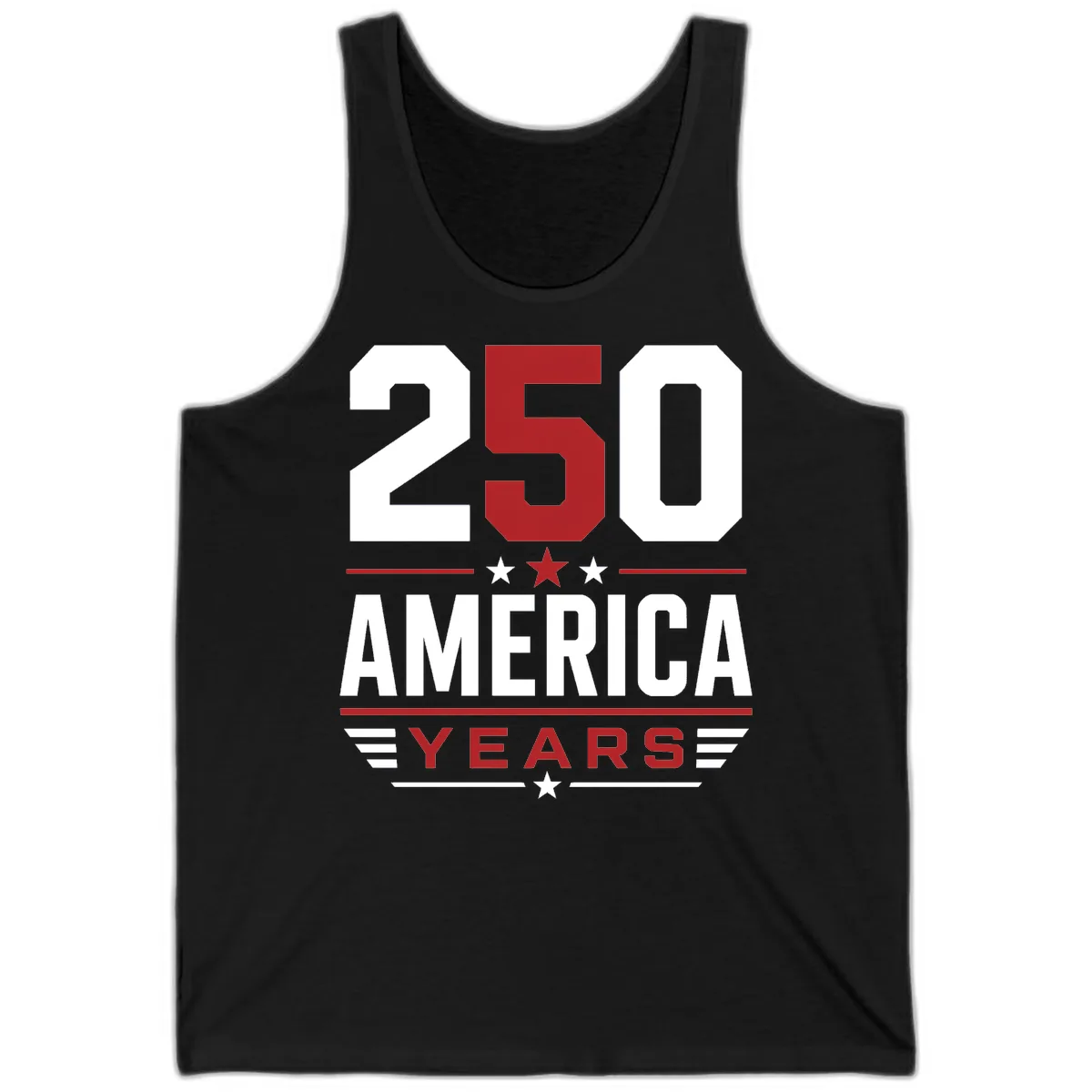 America 250th Anniversary Celebration Tank in Black