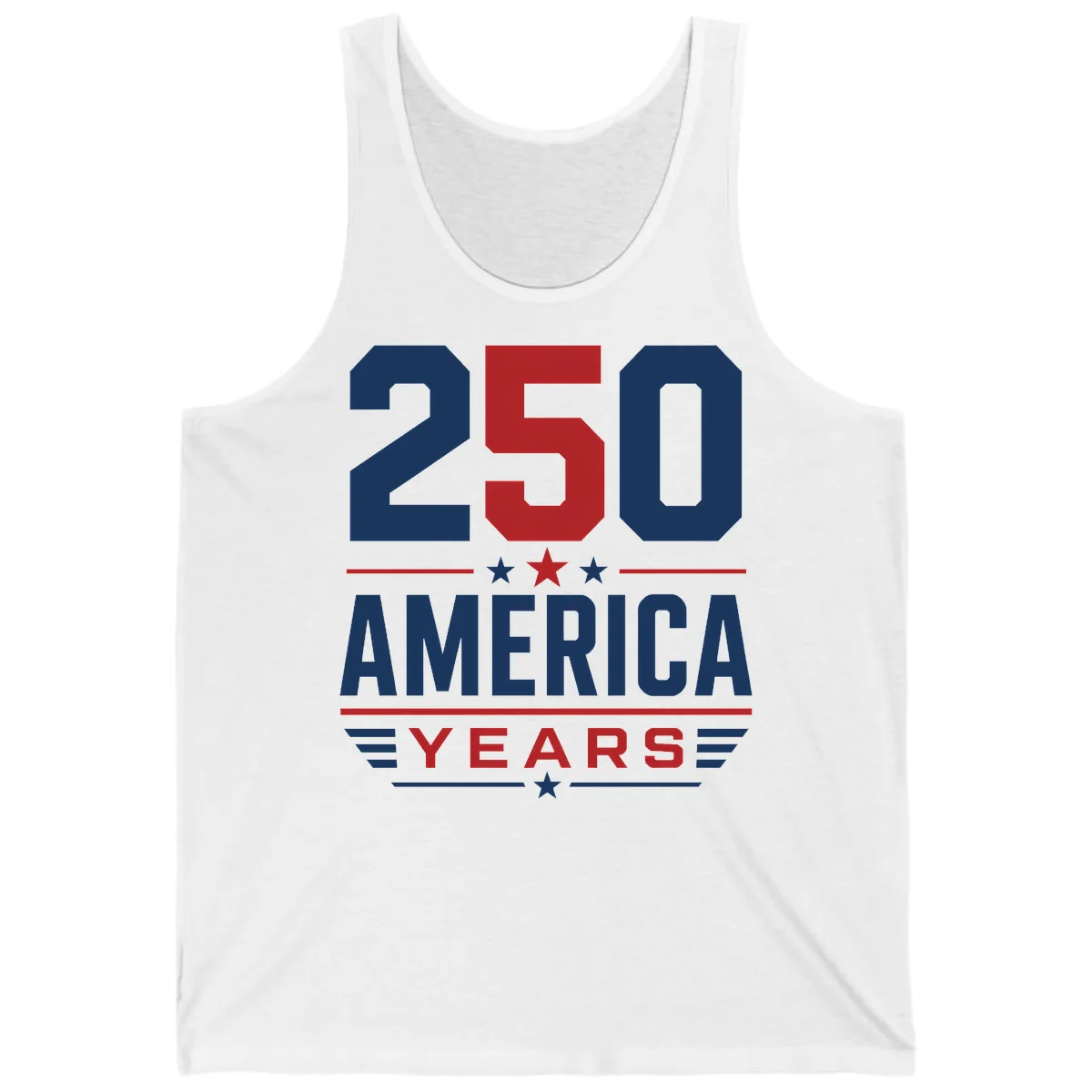 America 250th Anniversary Celebration Tank in White