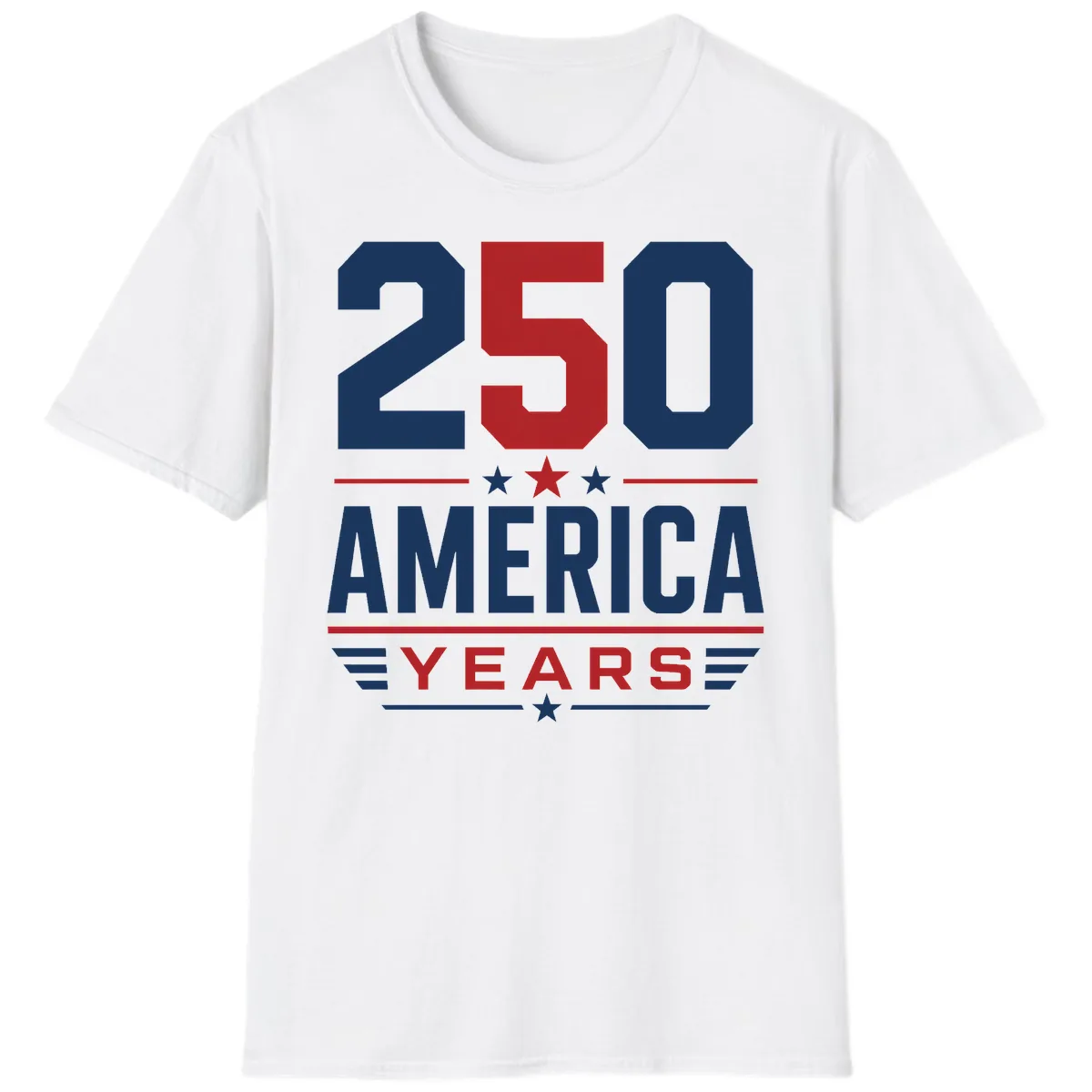America 250th Anniversary Celebration T-Shirt in White