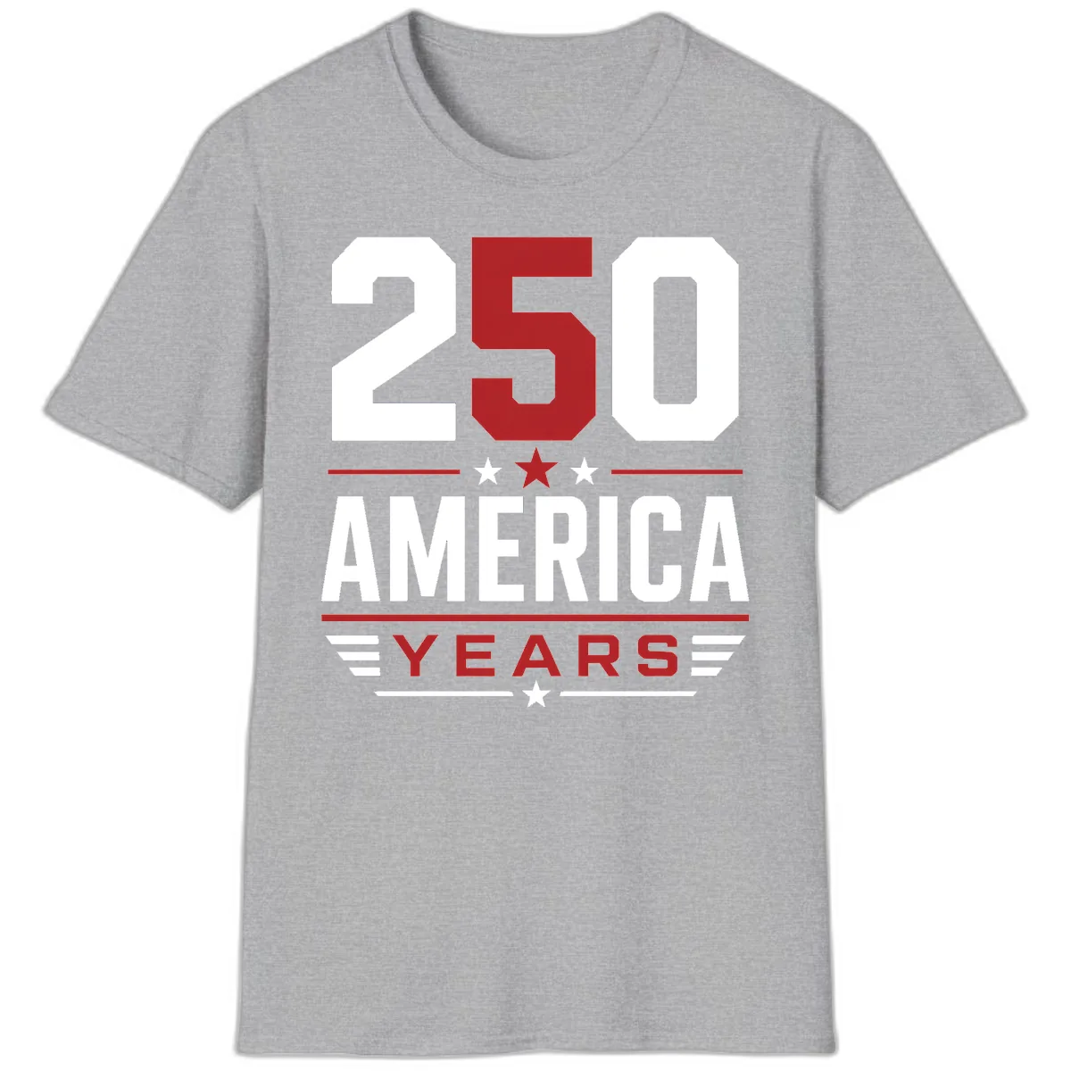 America 250th Anniversary Celebration T-Shirt in Sport Grey