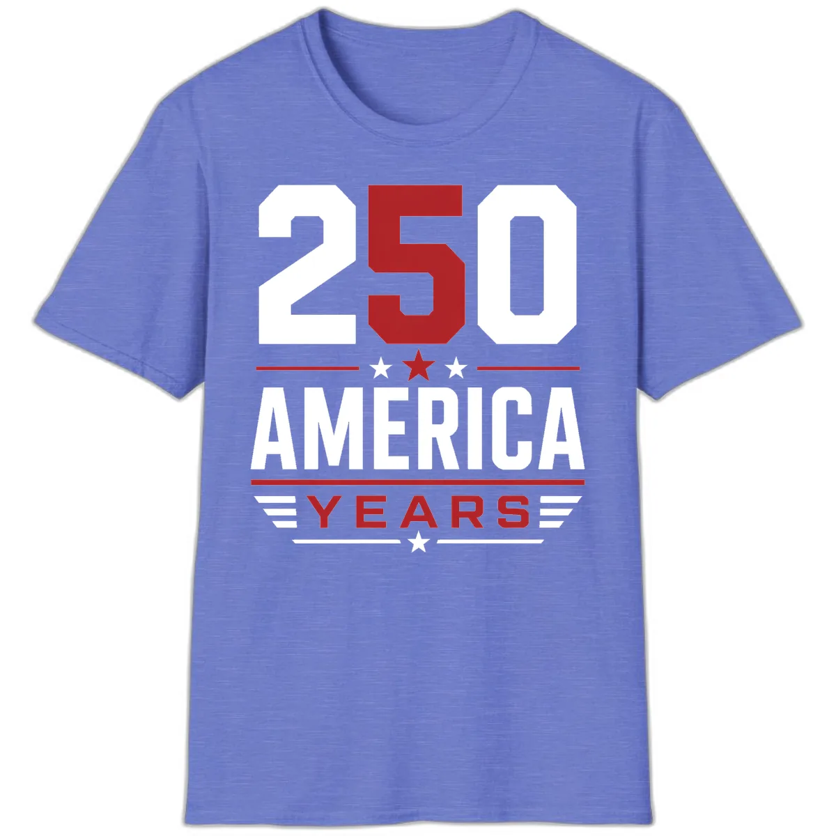 America 250th Anniversary Celebration T-Shirt in Heather Royal