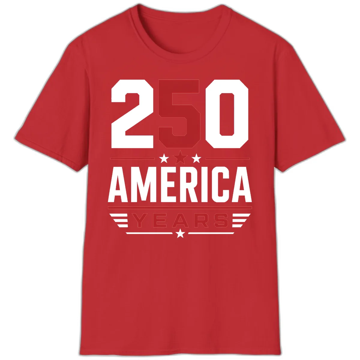 America 250th Anniversary Celebration T-Shirt in Red
